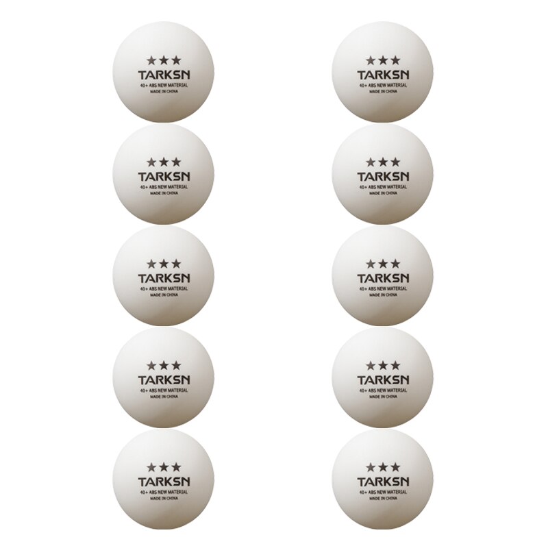 Balle de Tennis de Table professionnelle, 3 étoiles, 40mm, 2.8g, ABS, Tennis de Table, Ping-pong, blanc, Orange, entraînement avancé Amateur, balle de compétition: White 10pcs