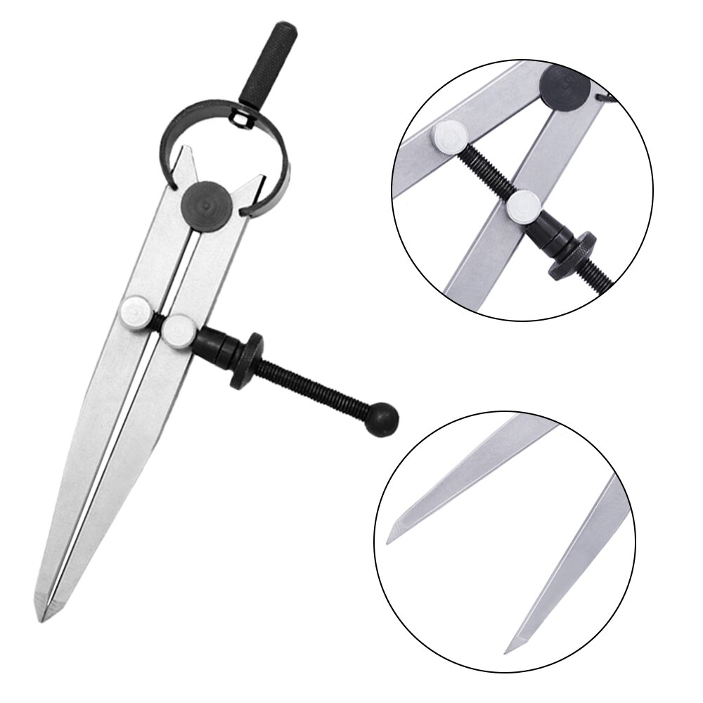 Leather Spacing Gauge Scriber Divider Wheel Compass Leather Stitch Hole Leather Divider Tool DIY Sewing Handmade Tools