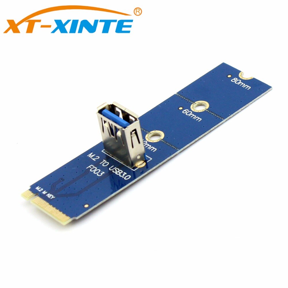 XT-XINTE M.2 to PCI-E X16 Slot Transfer Card Mining Pcie Riser Card VGA Extension Cable Minner Extender Graphics Adapter Card