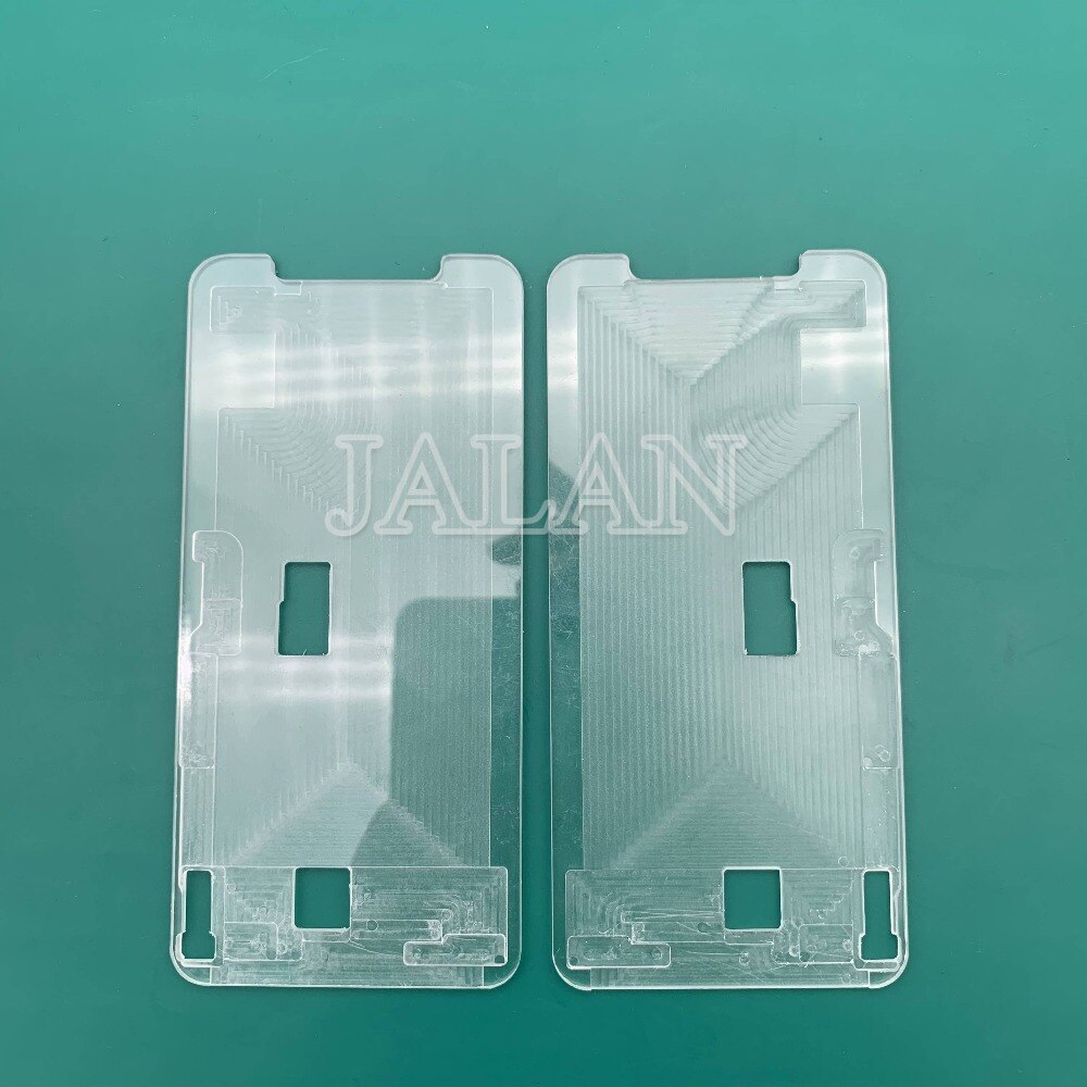1 stk ymj form ubøjet flex plastik pary til iphone 7 8 x xs xs-max xr lcd display skærm ubøjet flex laminering renselim