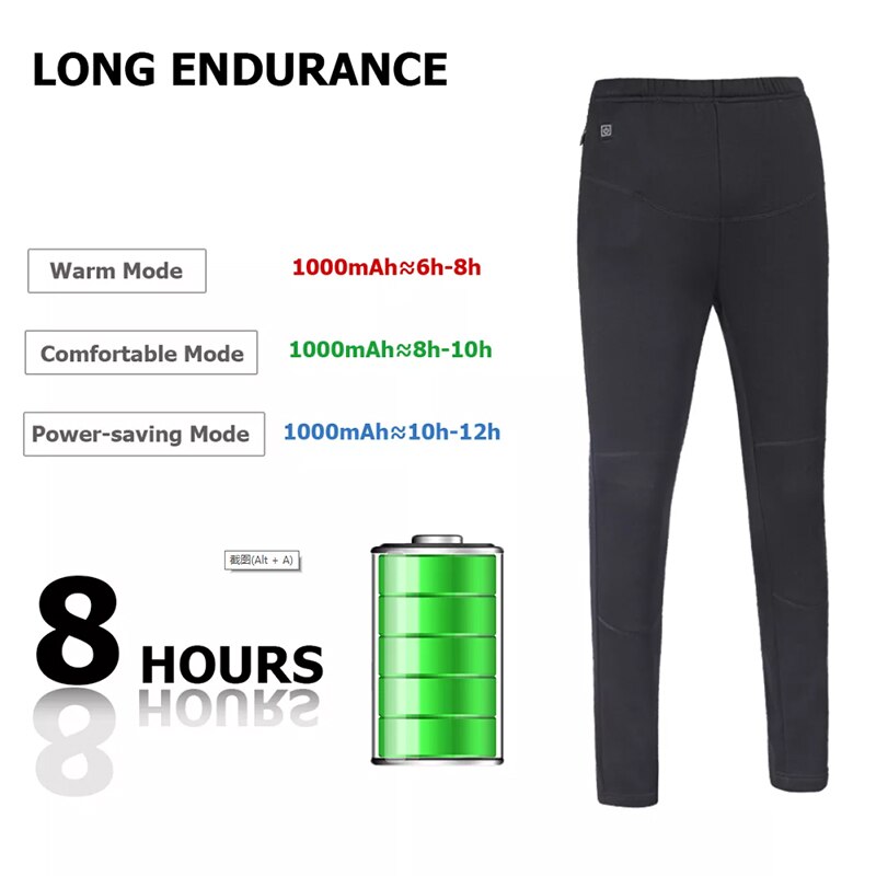 Pantalon chauffant électrique Intelligent pour homme et femme, vêtement d'extérieur, chauffant, USB, idéal pour les loisirs, l'hiver