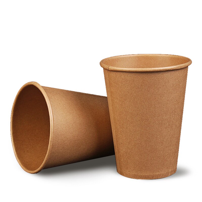 Pack Papier Koffiekopje Wegwerp Papier Cup Met Deksel Cover Eco Vriendelijke Thee Cup Drinken Accessoires