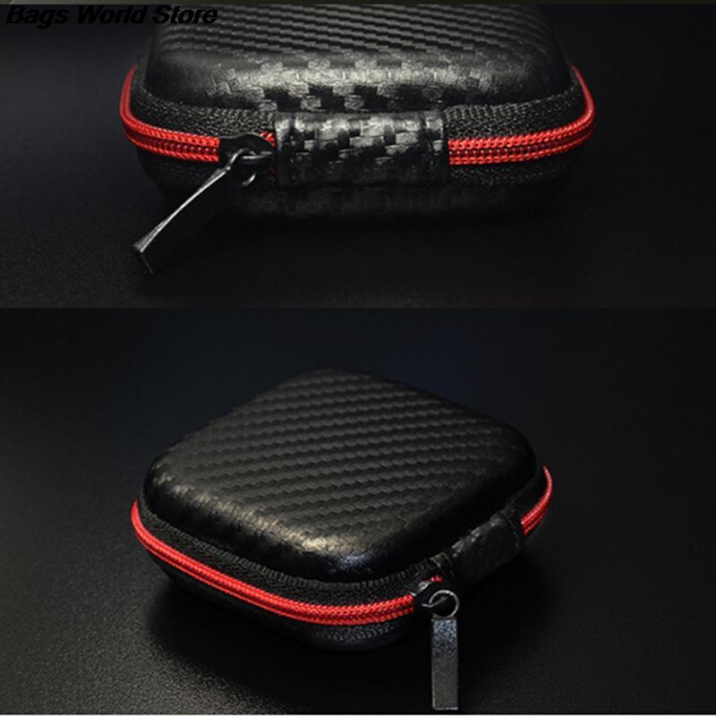 Muntenvakje Multi Functionele Kleine Rits Container Opbergdoos Voor Mannen Vrouwen Draagbare Kabel Oortelefoon Hoofdtelefoon Tas 1Pcs