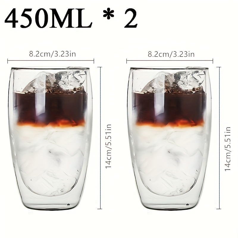 Dubbelwandige glazen beker warmte-isolatie transparante handgemaakte theedrankbekers MINI whiskyglazen espresso koffiemok: green