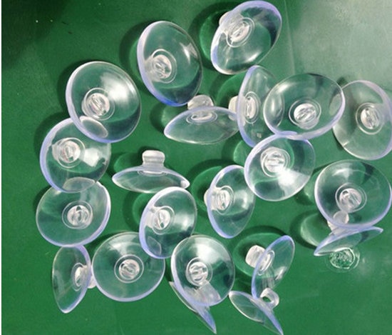 50 stks/partij Plastic Transparante zuignappen voor glas glazen tafel zuignappen Sterke sucker Paddestoel hoofd sucker diameter 3 cm