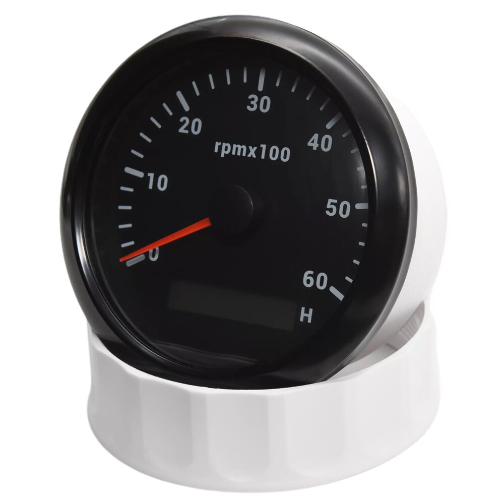 Universal Gauges 85MM RPM Tachometer Lcd Rev Counters With Trip Hour Meter Speed Ratio For Auto Truck Marine Boat Hourmeter