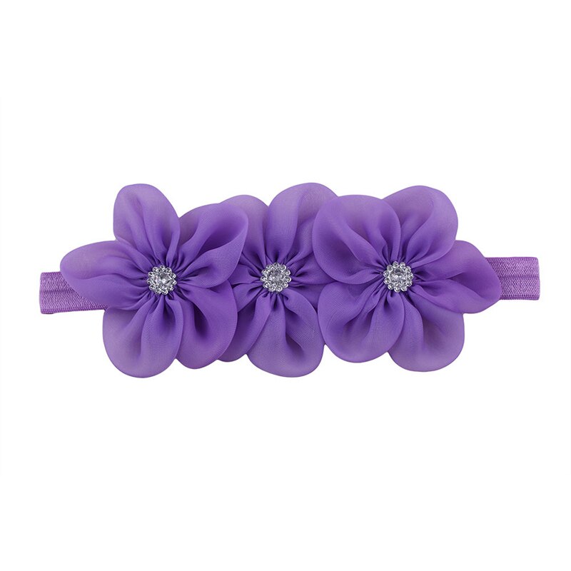 Flores Headbands Do Bebê Para Meninas Infantil Elástico Banda de Cabeça Turbante Crianças dos miúdos Do Bebê Hairband Acessórios Para o Cabelo Do Bebê Haarband: style2 purle