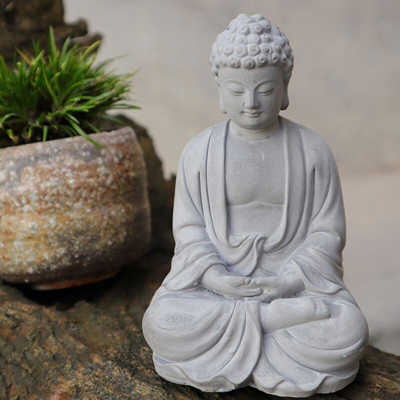 Moule en plâtre de grande taille pour Statue de bouddha, Sakyamuni, Sculpture, bougie, en Silicone, Bodhisattva, bénédiction en béton, artisanat