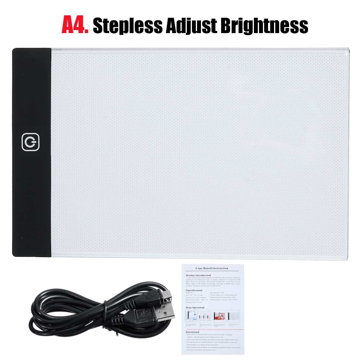 A4 Three Level Dimmable Led Light Pad,Tablet Tools Diamond Painting Accessories Diamond Embroidery Eye Protection A5 Size: A4