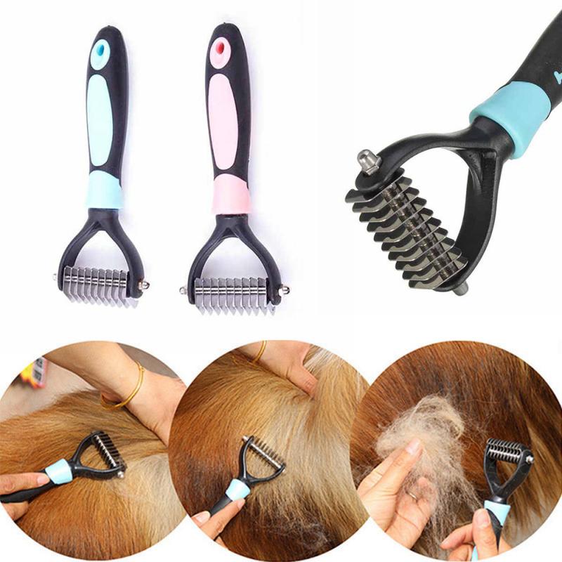 1pc Combs Dog Pet Hair Deshedding Comb Stainless Steel Dog Cat Hair Removal Brush Comb Pet Grooming Tool Hair Removal Comb