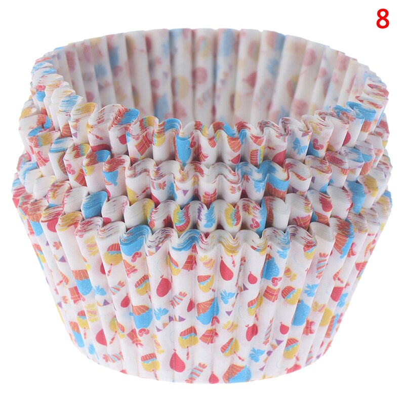 100 stk hjem bordservice engangskage papir kopper søde festforsyning cupcake wraps: N8