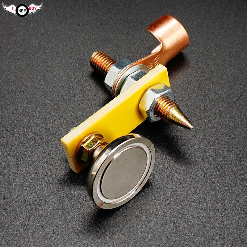 Máquina de soldar, plancha de tierra dedicada, Clip de cable de puesta a tierra, imán fuerte, accesorio de planchado, conector de cable de la máquina de chapa metálica
