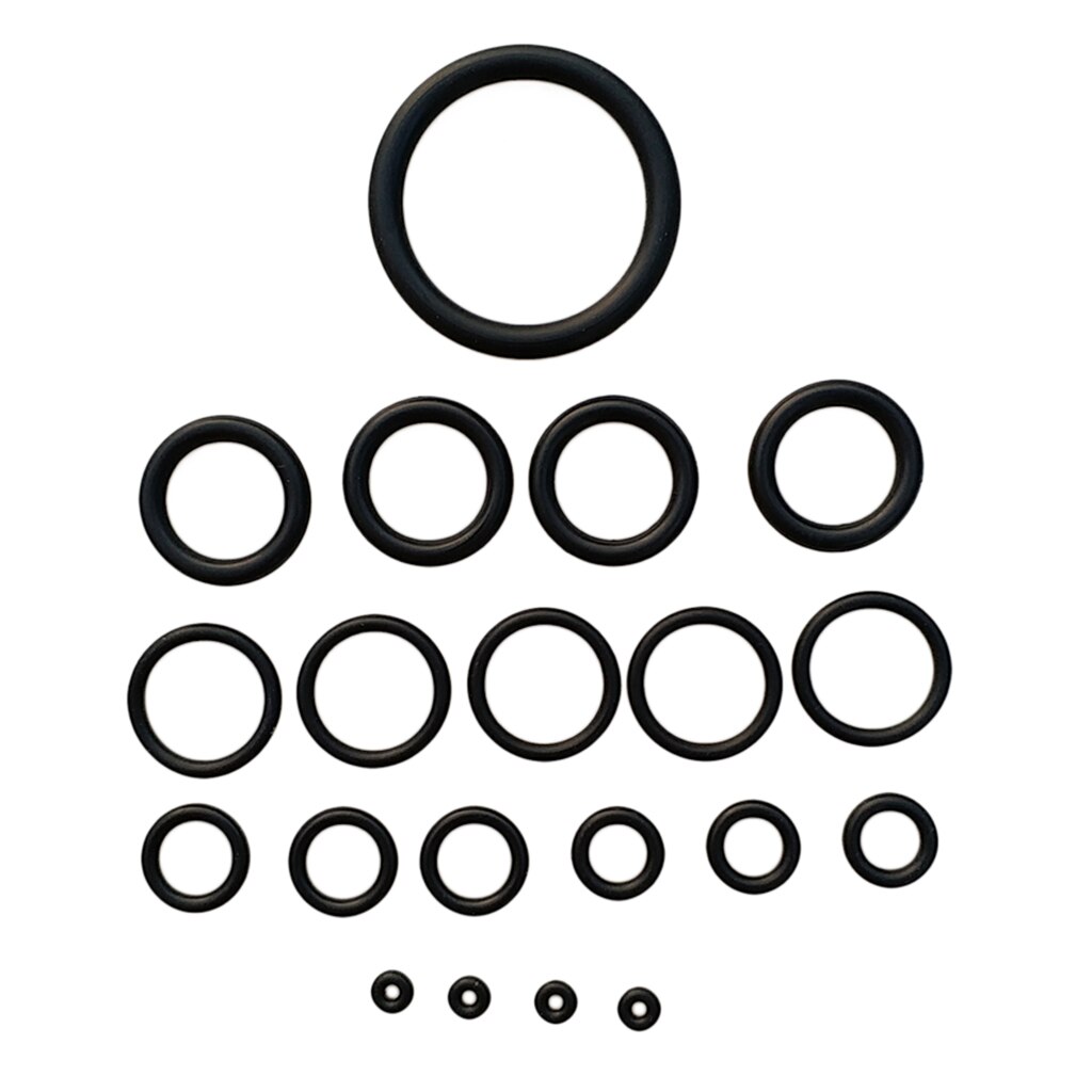 20 Stuks O Ring Kit Met Case Voor Duiken Dive Bcd Tank Slang Regulator Duiken Accessoires Zwart