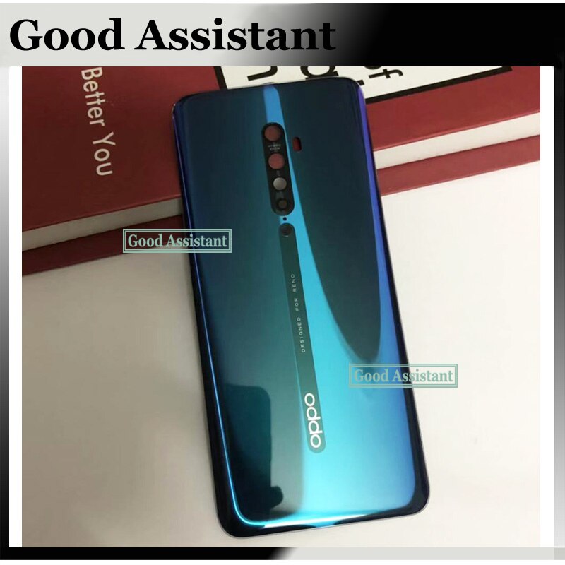 6.5 polegada para oppo reno2/reno 2/reno 2z reno2 z f 2f voltar bateria capa porta habitação caso traseira lente de vidro peças substituição