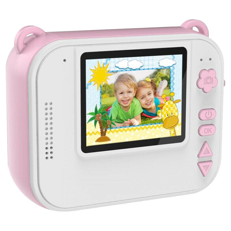Diy digitalt kamera til øjeblikkelig udskrivning fuldfarvetryk barnekamera til børn baby lyserød