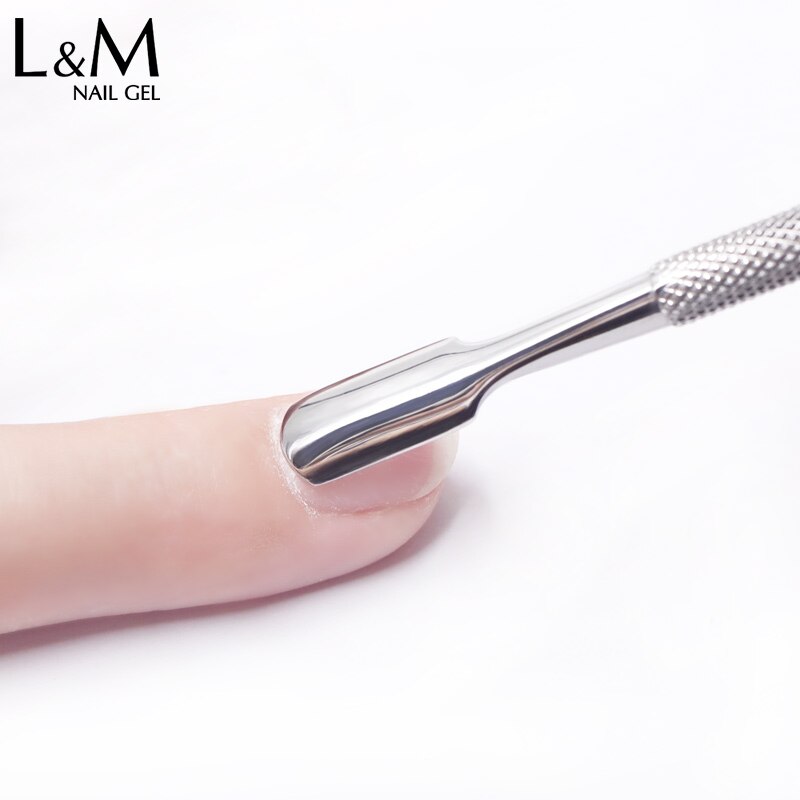 5 stk/parti rustfritt stål neglebåndsfjerner dobbeltsidig finger død hud push negle neglebånd pusher manikyr neglepleie verktøy