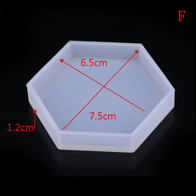 Silikoneform diy bord sæt form gips aromaterapi bil dekoration skimmel: F