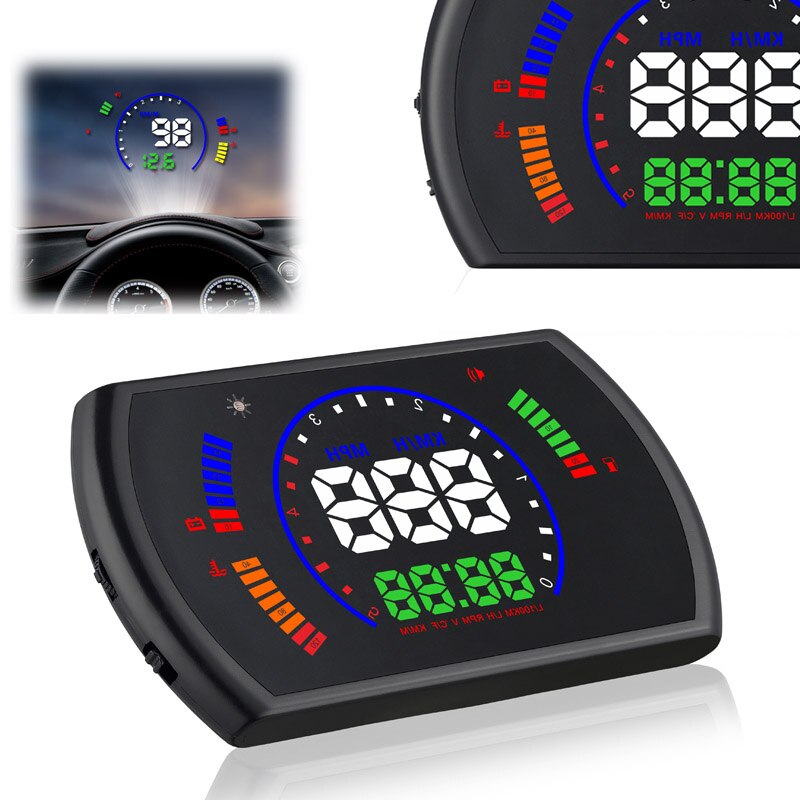 S600 Auto Hud Head Up Display Hd Snelheidsmeter Digitale Gps Alarm Scherm 5.8 Inch Hd