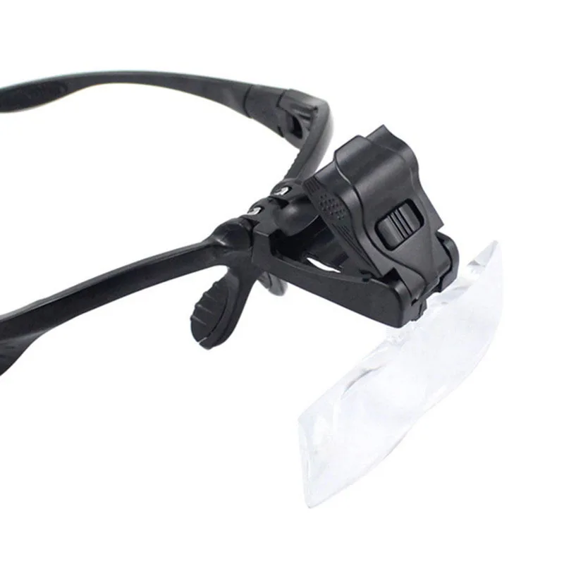 Lunettes loupe, 1X 1,5X 2X 2,5X 3,5X lunettes loupe, 5 pièces lentilles serre-tête loupe pour la lecture