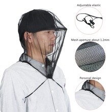 Sombrero de pesca gasa portátil transpirable a prueba de polvo Mosquito Prevención de insectos cabeza cuello tapa accesorios de bosque al aire libre