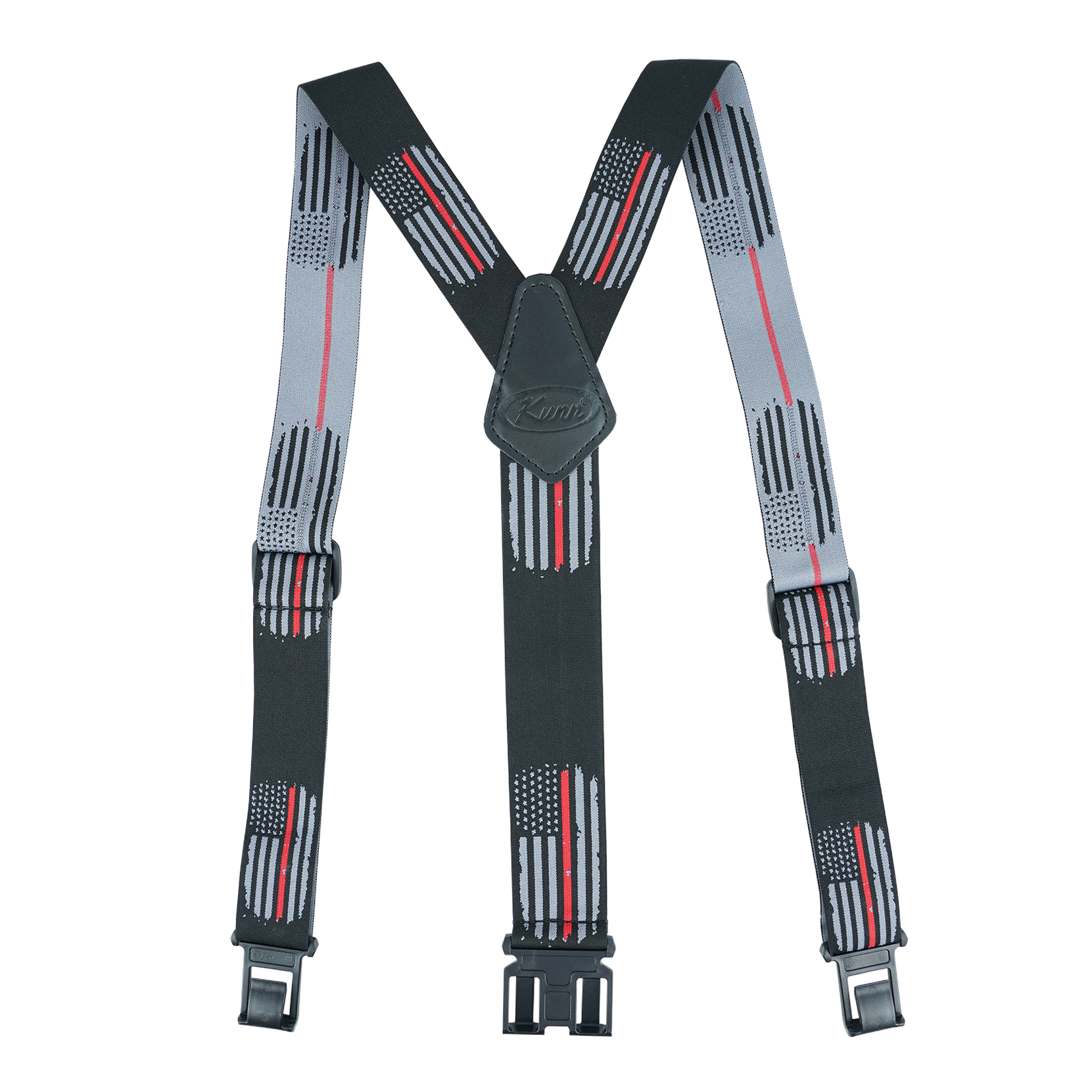 Kunn heren perry bretels, 1.5 cm breed, verstelbare bretels met elastische haaksluiting.: Multi