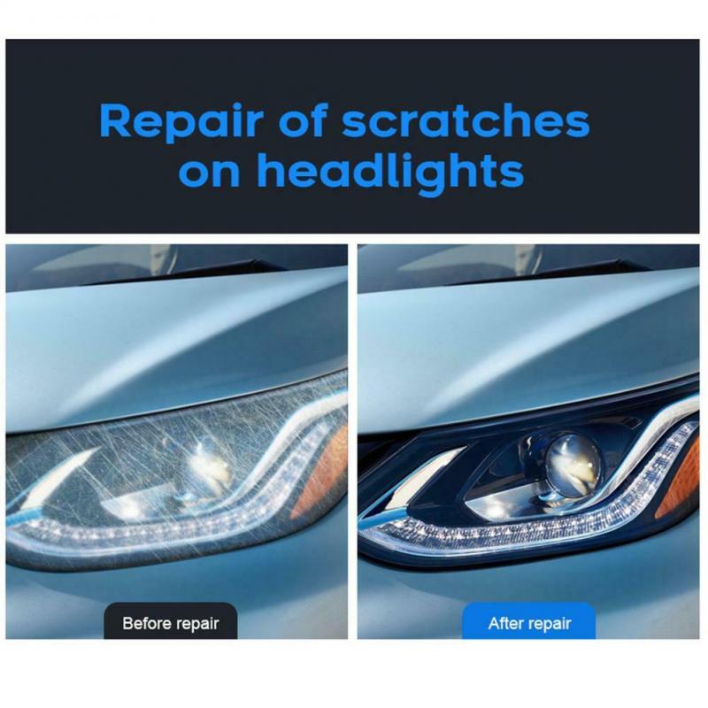 10ml/30ml Car Care Headlight Headlamp Cleaning Repair Restoration Plastic Polish Restorer Kit Renovation Fluid Auto Curing Agent