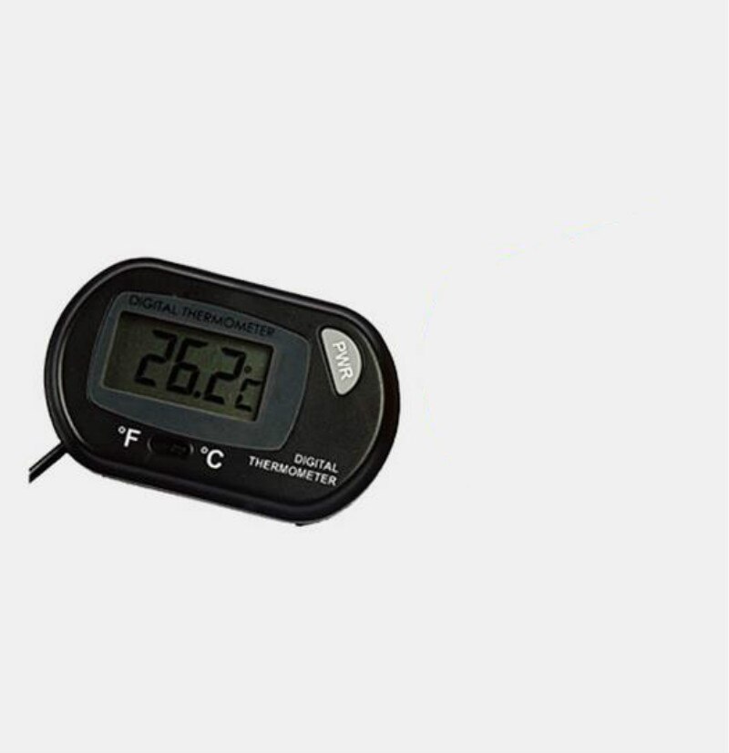 LCD Display Digital Fish Aquarium Tank Marine Water Thermometer Black Sensor Cable Fish Tank