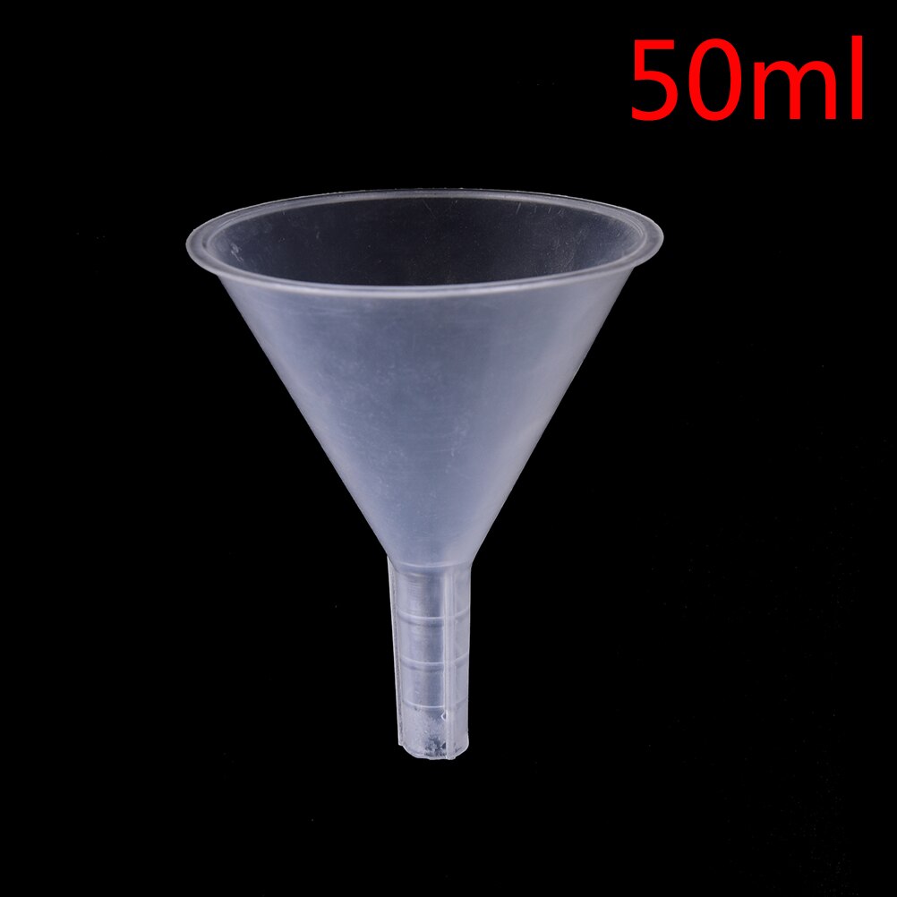1/2 "Mond Dia Laboratorium Transfer Parfum Mini En Duidelijke Witte Plastic Filter Trechter 50Ml