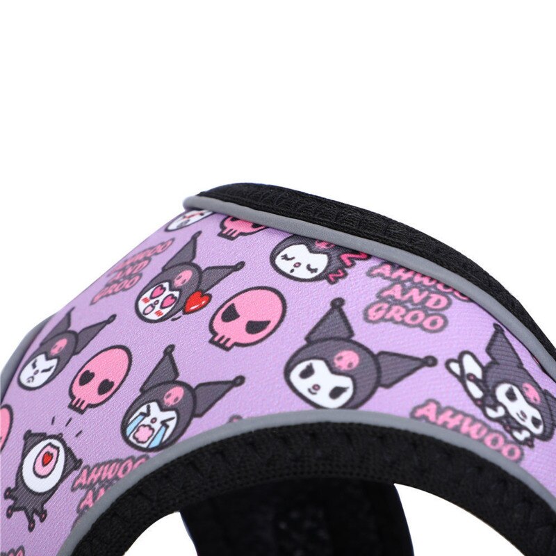 Pet Dog Harness Set Purple Print Reflective Pet Harnesses For Dogs Puppy Breathable Cat Harness And Leash Sets Cat Leash