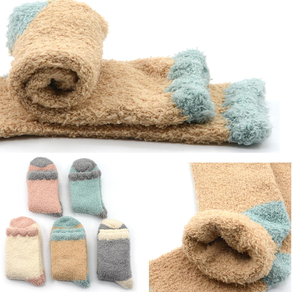 5 paar Süssigkeit Warme Dame Herz Nette Winter Kawaii Dicken lässig Frauen Socken verschwommen flauschige warm Socken Kurze Nette Baumwolle socken Weibliche