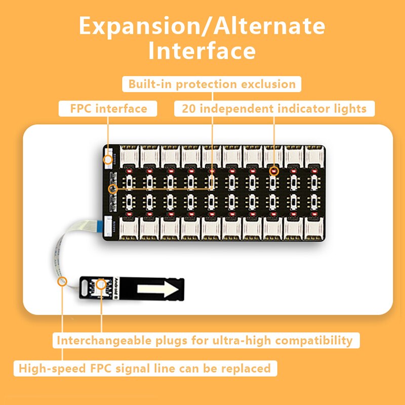 UTHAI Mobile Phone Card Changer Multi-Card Device External Card Slot Multi-Card Device Android Universal 20 Card Slot Expansion