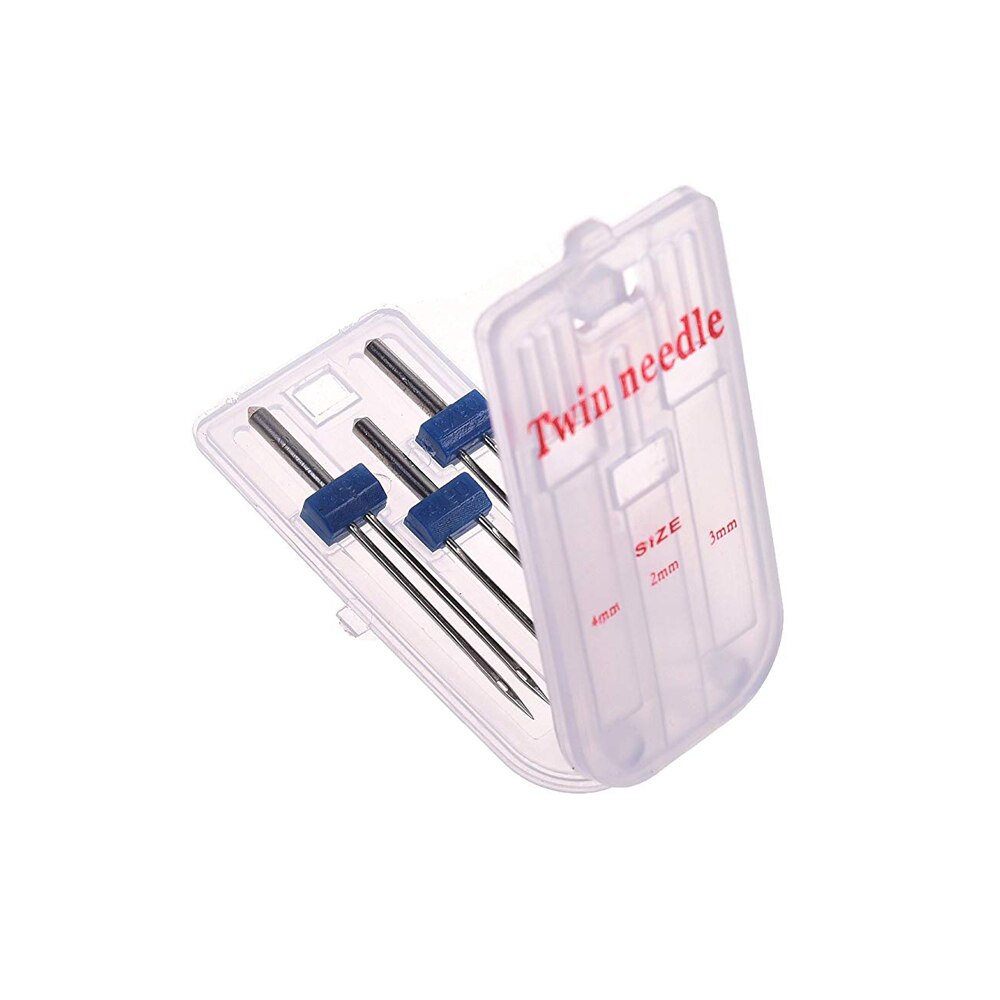3 Pcs/Set Double Sewing Machine Needles Clothing Decor Hem Stitching Craft Needlework Sewing Tool 2/90 3/90 4/90: Default Title