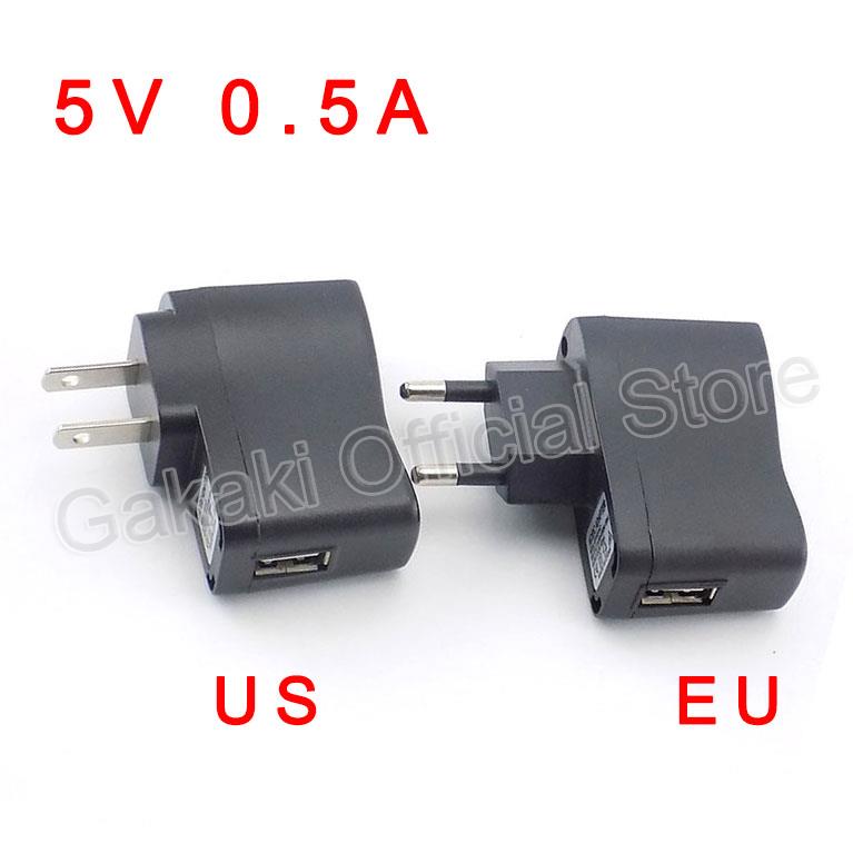 5V 0.5A 500mAh Micro USB Charger Universal 100V 240V AC to DC Power Supply Adapter Travel