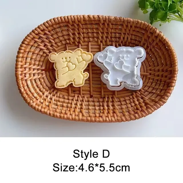Nette Bär Fondant Kuchen bilden Keks Cookie Kolben Schneider für freundlicher Sugarcraft Kuchen Dekorieren Backen Werkzeuge Küche Spielereien: dunkel khaki