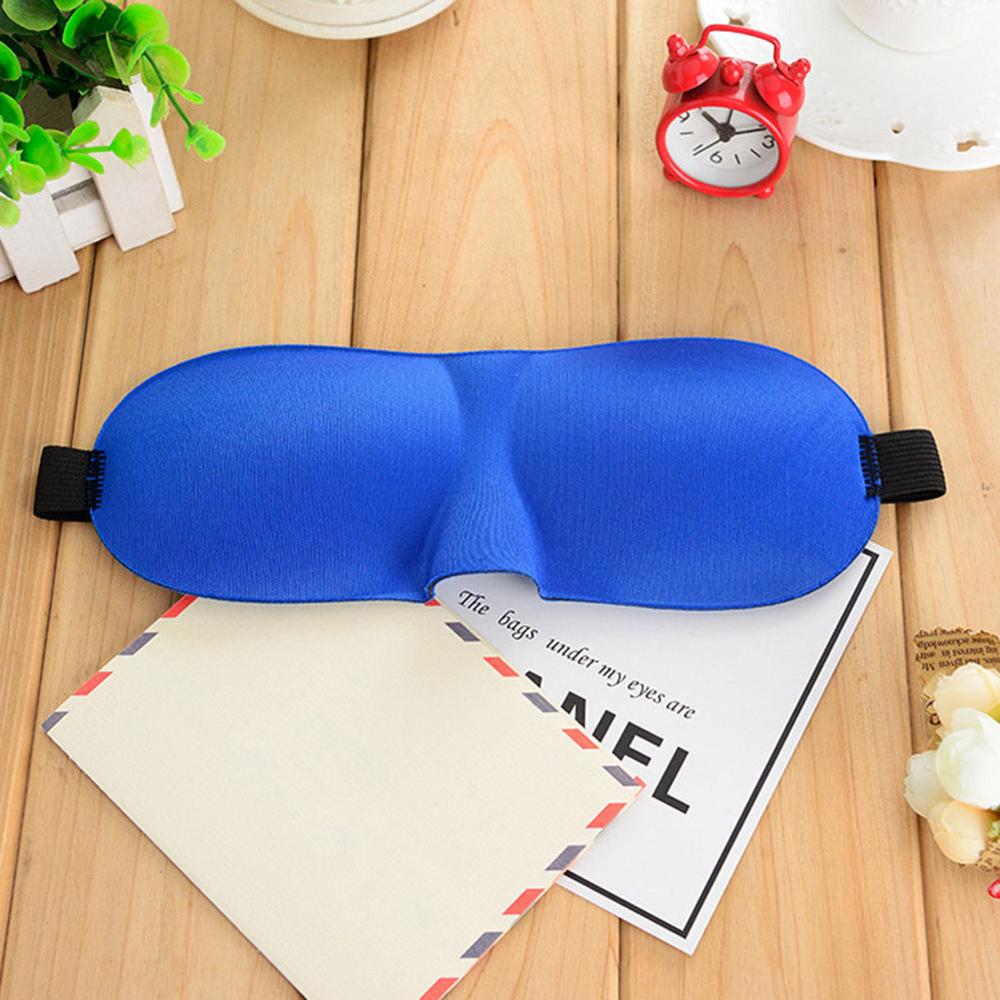 1Pcs Upgrade 3D Sleep Mask For Eyes Soft Shading Sleeping Eye Mask Bandage Travel Rest Stereo Eye Cover Sleeping Aid Blindfold: Blue