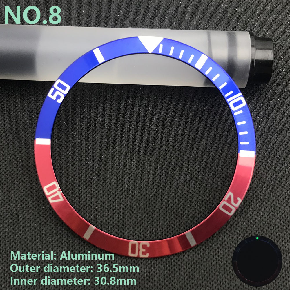 36.5Mm Vintage Horloge Bezel Aluminium Bezel Herenhorloge Accessoires Horloge Reparatie Accessoires 36.5*30.75Mm