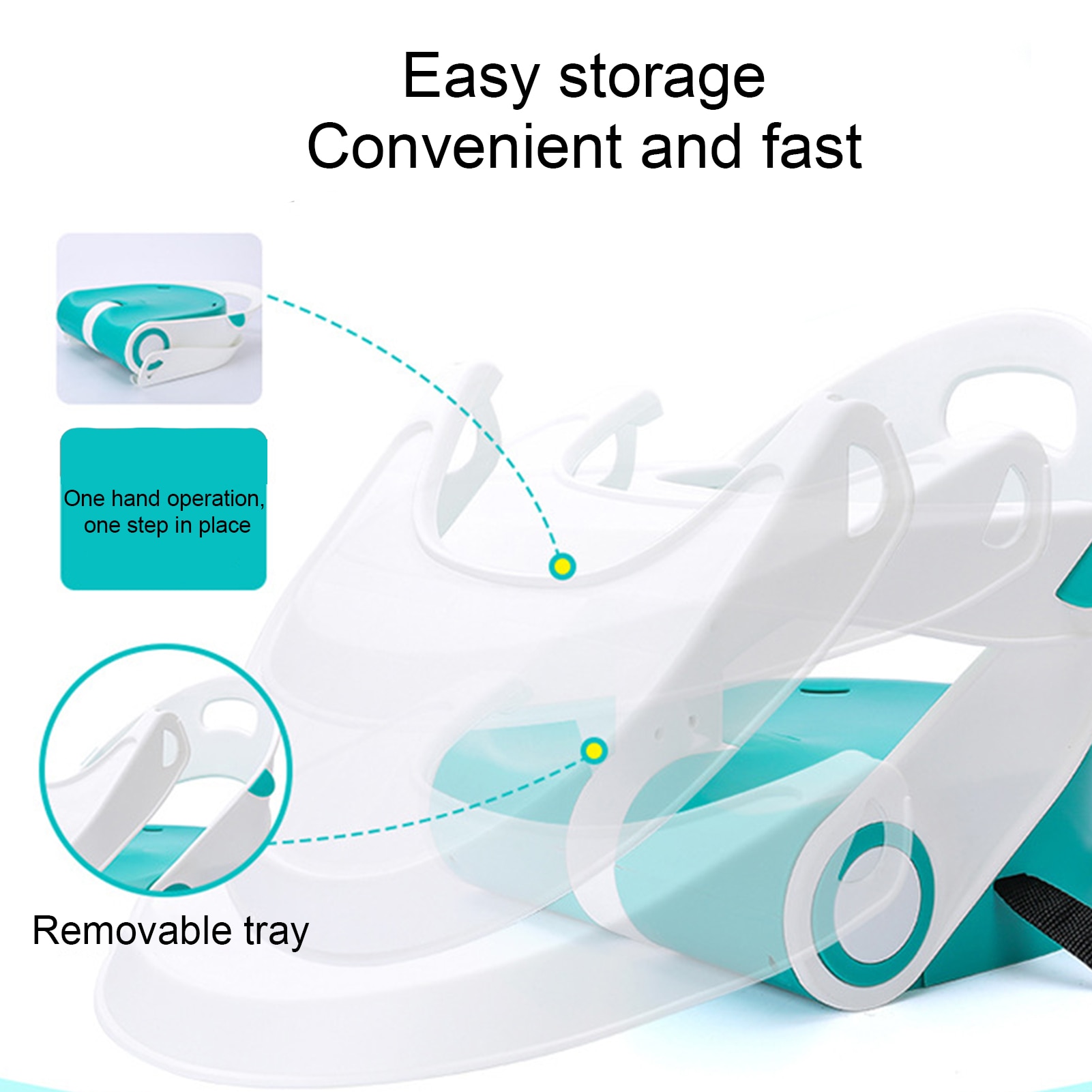 Portable Folding Multifunctional Baby Dining Table Seat