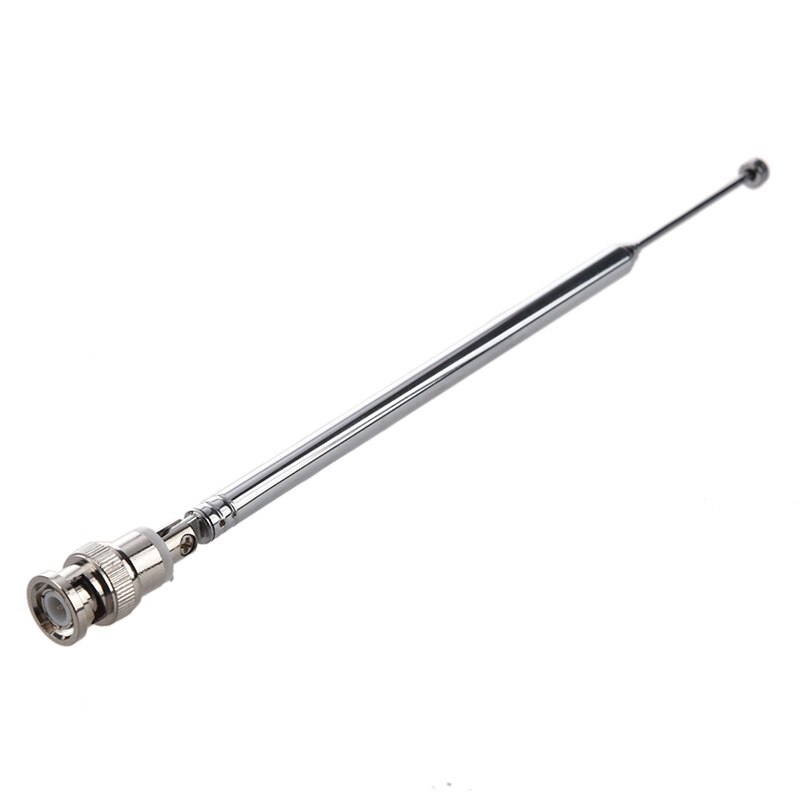 360° Stretch Telescopic TV Antenna Q9 BNC Connector Aerial FM Radio Scanner