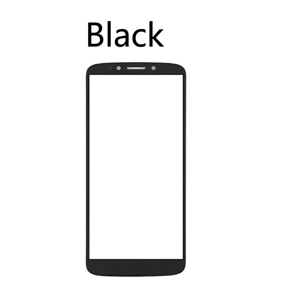 10pcs\lot Touchscreen For Motorola Moto G6 Play XT1922 Touch Screen Front Panel Glass Lens LCD Outer Glass 5.7&quot;: Black