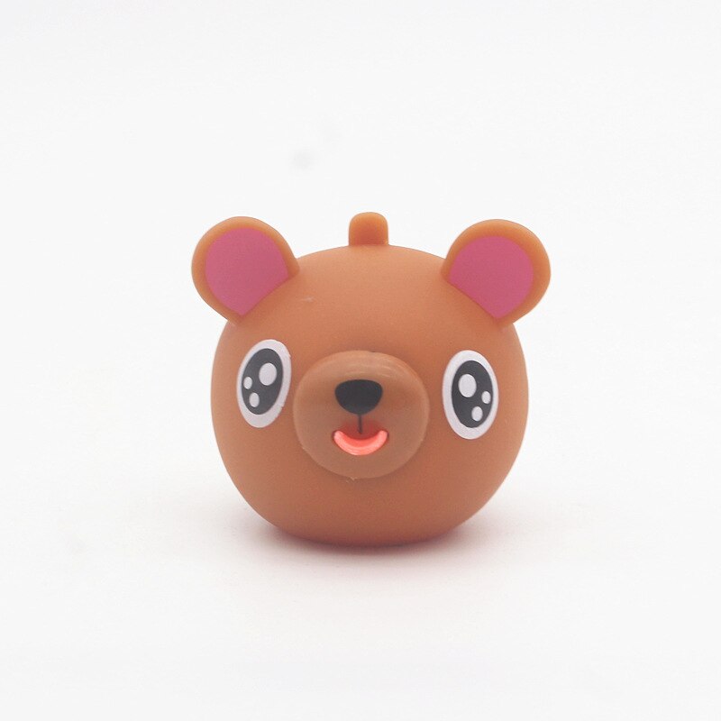 Parlare Animale Jabber Piercing Sulla Lingua Fuori Alleviare Lo Stress Giocattoli Creativi Giocattoli di Distensione della tensione Per I Bambini Adulti: 6x6x5.5cm Brown