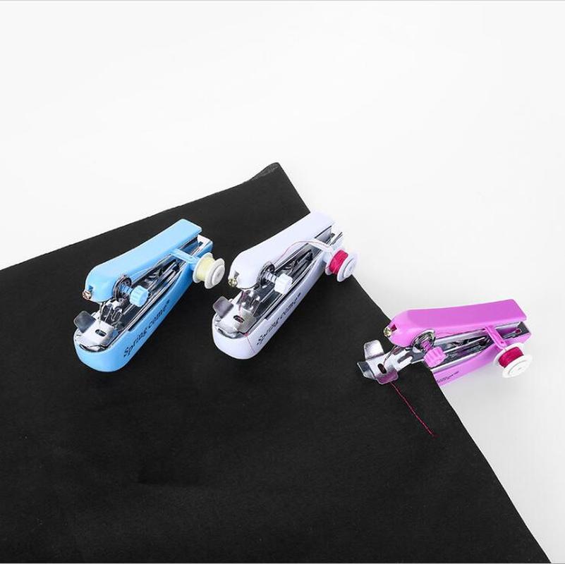 Mini Handheld Sewing Machine Manual Simple Operation Small Sewing Machine Home Travel Embroidery Manual Portable Mini Sewing