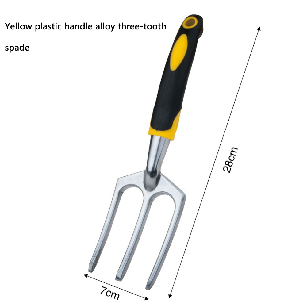Garden Hand Tool Portable Garden Shovel Three-tooth Harrow Non-Slip Ergonomic Weeder Tool Multi-purpose Gardening Hand Tools: Triclaw tool