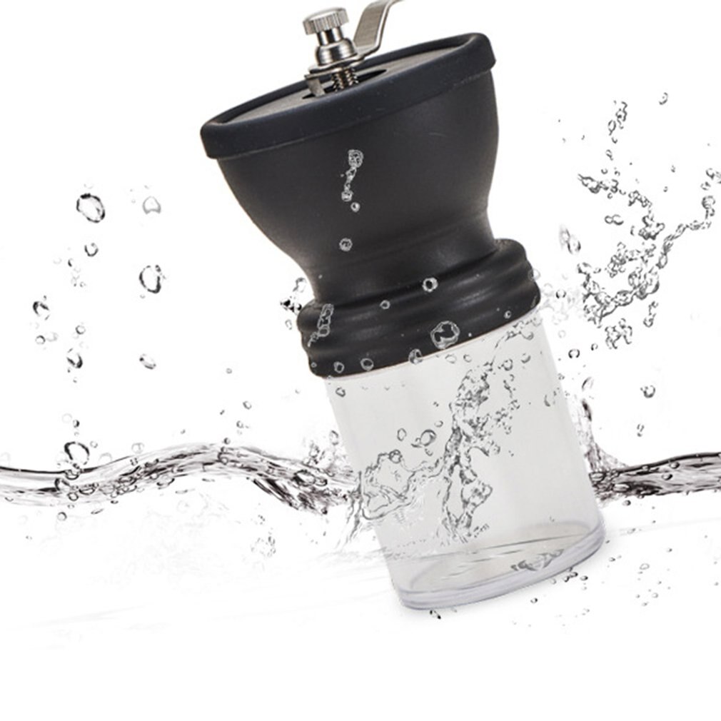Transparent Hand Grinder Adjustable Ceramic Core 304 Stainless Steel Washable Hand Coffee Machine Kitchen Appliance