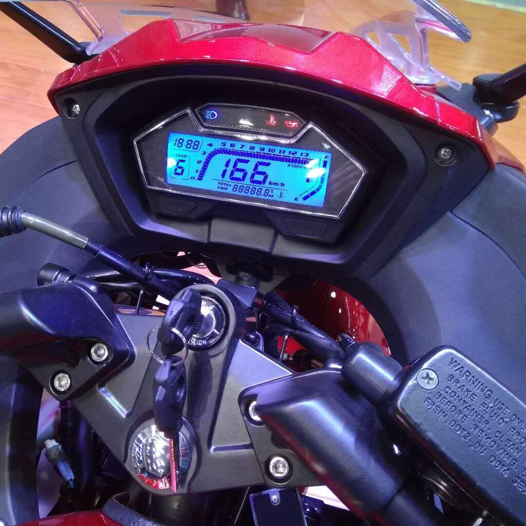 Speedometer Motorcycle Meter Kilometer Meter Kilometer Tachometer LED Fuel Level Indicator