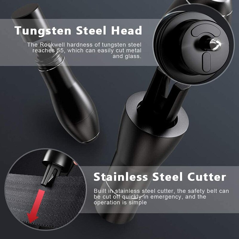 Car Window Glass Breaker, Car Window Hammer, Break Windows and Seat Belt Cutter, Light and Efficient Rescue Tool