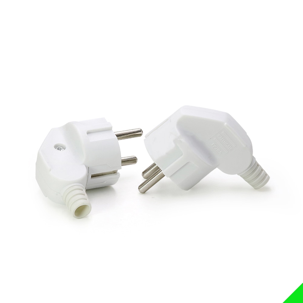 EU 16A Plug French Korea 4.8mm Pin DIY Rewireable Plug
