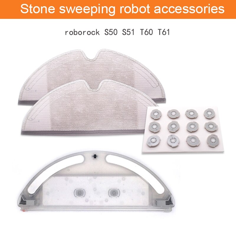 Réservoir d'eau + serpillière + Kits de filtres pour pièces d'aspirateur Xiaomi Roborock S50 S51 S55 T60 T61