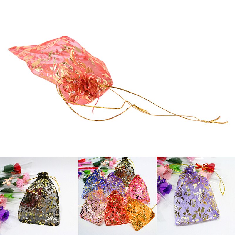 10pcs Sieraden Pouch Bags Bruiloft Gunsten Organza Zakjes Decoratie 18*13CM