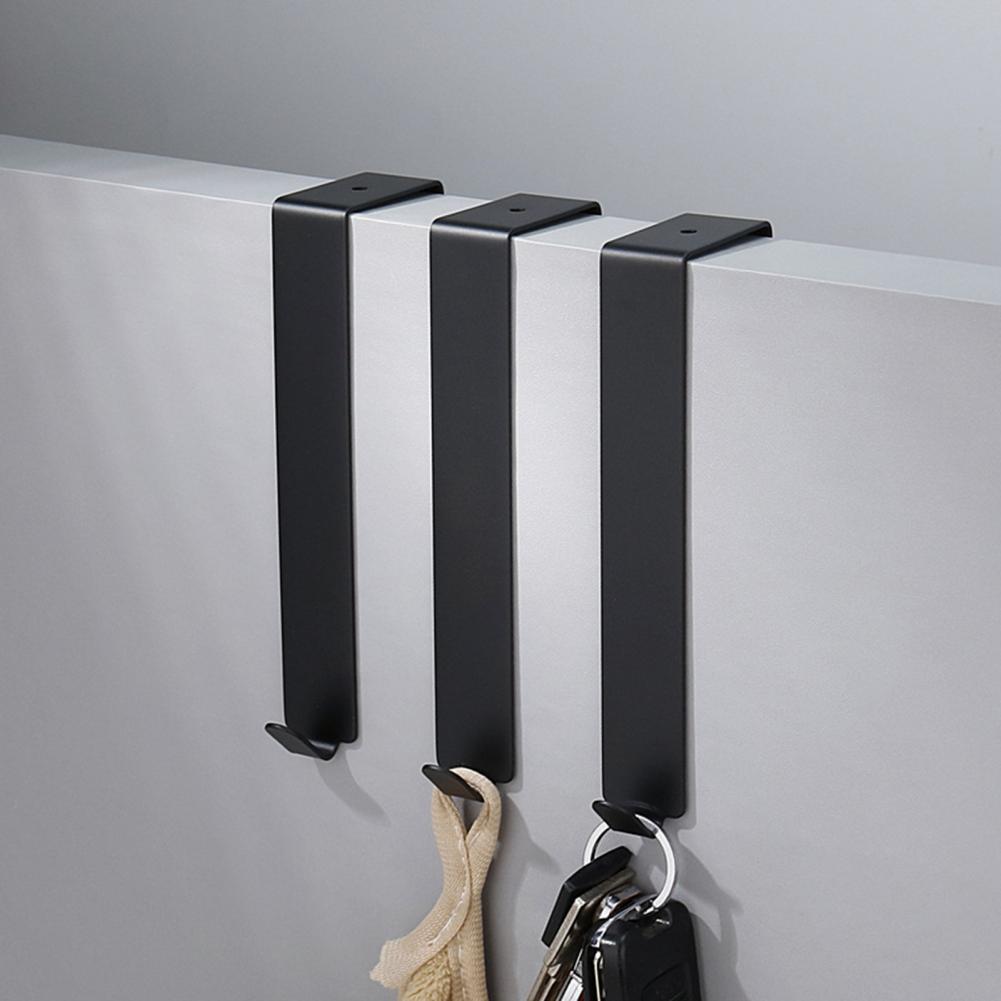 Stainless Steel Practical Stainless Steel Door Hanger Lightweight Door Hanger Punch Free for Wardrobe Door