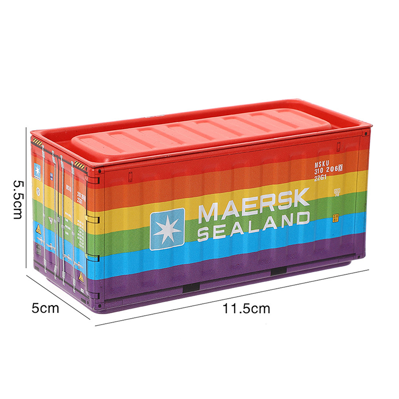 Kreative Retro Industrie Stil Container Mini Kleine Container Modell Ornament Desktop Miniatur Lagerung Box Büro Organizer